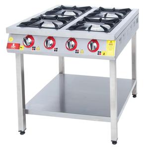 4 fornelli a Gas con ripiano di Base