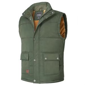 NEW Custom Stand Collar Waterproof Eco-Friendly Quilted Sleeveless <b>Vest</b> Jacket Winter <b>Thermal</b> Plus Size <b>Men's</b> - Product Image 1