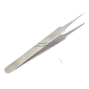 Pince à épiler Odontomed 2011 en acier inoxydable – Pour poils incarnés et extensions de cils, réutilisable et sûre - Product Image 1