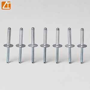 Rivets aveugles à grande bride, tête en aluminium, mandrin en acier, 3.2-4.8mm, galvanisés, pour fixation de tôles fines, plastique et bois - Product Image 6