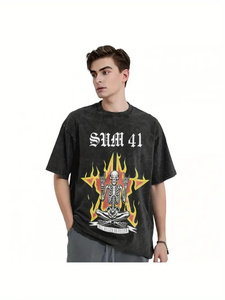 Nouveau style de t-shirt pour hommes court personnalisé nouveau design coton de bonne qualité stock ample, vêtements en vrac, mélange de vêtements en balle, vêtements d'occasion - Product Image 2
