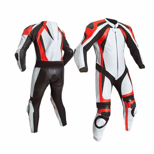 Conjuntos de Trajes de Motociclismo de Cuero Vacuno Transpirables y Resistentes al Viento Personalizados para Motocross Masculino para Todas las Estaciones - Product Image 1