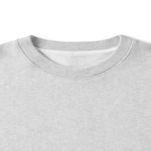 เสื้อสเวตเตอร์คอกลมสำหรับผู้ชายเสื้อสเวตเตอร์แบบสวมหัวเสื้อสเวตเชิ้ตสำหรับฤดูหนาวเสื้อสเวตเตอร์คอกลมผ้าคอตตอน100% โลโก้แบรนด์กำหนดเอง - Product Image 3