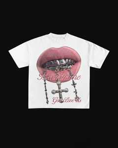 Camiseta de Cuello Redondo con Estampado Gráfico Personalizado para Hombre, de Calidad Premium, Corte Holgado, Fabricante Profesional a Precios de Mayoreo - Product Image 1