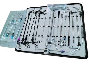 Recién llegado, pinzas laparoscópicas de acero, tijeras, pinza, disector y soporte de aguja, Kit completo de cirugía, uso Manual - Product Image 4