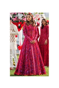 Nouveau brodé femmes soie rayonne chemise robe manches longues pakistanaise Shalwar Kameez brodé pelouse Collection pour la fête - Product Image 4