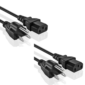 สายไฟ AC 5 แกน 6 ฟุต 3 ขา แบบ US ชาย-หญิง พร้อมอะแดปเตอร์ต่อขยาย 16AWG 125V 13A - Product Image 1