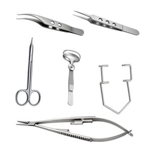 Kit d'instruments chirurgicaux ophtalmiques manuels en gros |   Instruments de chirurgie oculaire professionnels en acier inoxydable - Product Image 4