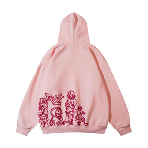 Fabricants de sweats à capuche personnalisés sweat-shirt à capuche uni et vierge 100% coton épais poids lourd 500GSM sweats à capuche surdimensionnés - Product Image 2