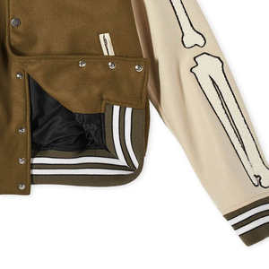 Dernière veste d'hiver coupe ajustée pour homme Style Letterman en polyester fin avec design uni Fabriqué au Pakistan - Product Image 2