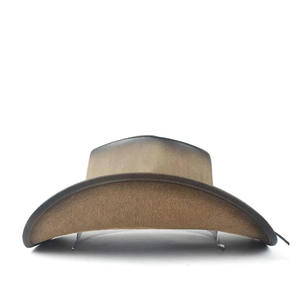 หมวกคาวบอยสไตล์ตะวันตกสำหรับผู้หญิงและผู้ชาย, ใหม่กลางแจ้งกีฬากลางแจ้งหมวกแจ๊สนายอำเภอบังแดดหมวกสักหลาดสไตล์สตรีท - Product Image 6