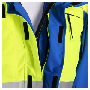 Safety Wear <b>Winter</b> Waterproof Hi Vis Safety Jacket with Long Sleeves Reflective Work-wear for Outdoor Safety Jackets for Unisex - Product Image 2