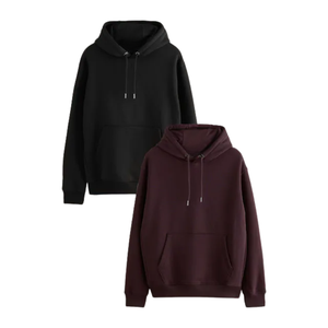 Ensemble de sweat-shirts à capuche unis pour hommes et femmes, sweat-shirt à capuche décontracté uni, polaire chaud, manches longues, streetwear d'hiver, vêtements de tous les jours - Product Image 1