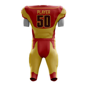 Uniforme de football américain d'hiver respirant personnalisé OEM pour hommes - Léger 100% polyester Imprimé animal sur le devant Nom de l'équipe personnalisé - Product Image 3