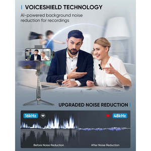 Microfono Lavalier Wireless omnidirezionale Plug-and-Play universale per dispositivi iPhone iPad apparecchiature Live Streaming per Studio - Product Image 5