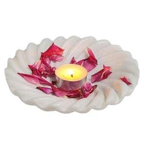 Handmade Rectangular <b>Marble</b> <b>Candle</b> Stand Unique INS Style Decor for Home Hotel Restaurant - Product Image 5