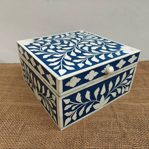 Elegant <b>Vintage</b> Handcrafted Bone Inlay Wooden <b>Jewelry</b> <b>Box</b> High Quality Handmade Resin Keepsake <b>box</b> wood crafts wooden boxes sale - Product Image 1