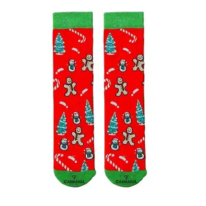 Towel Mixed Christmas Patterned Colorful Socks Funny Happy Colored Animal Fast Food Creaq Cotton Kids Socksinviedble