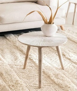 เก้าอี้กลมทำจากไม้แบบโบราณมีเอกลักษณ์ทำจากไม้สักรีไซเคิลแต่เดิม - Product Image 2