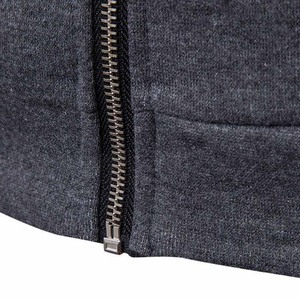 เสื้อฮู้ดผู้ชายแบบมีซิปสีจางและโลโก้ตามสั่งแนวสตรีทแวร์ - Product Image 5