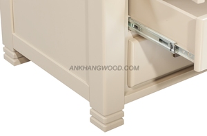 ลิ้นชัก2บานพับได้แบบดั้งเดิมชุดเฟอร์นิเจอร์ห้องนอนคุณภาพสำหรับวิลล่าโรงแรม - Product Image 3