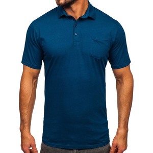 100% poliéster hombres Polo camiseta algodón piqué manga corta Slim Fit algodón Golf camisas - Product Image 1