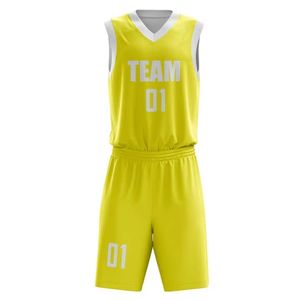 BSCI ชุดเสื้อบาสเก็ตบอลผ้าโพลีเอสเตอร์แห้งเร็วใส่สบายพร้อมโลโก้ตามสั่ง - Product Image 2