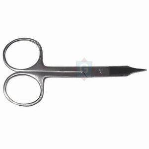 Tijeras Profesionales de Acero Inoxidable con Hoja Recta y Duradera para Recortar la Barba, Cutículas y Cejas para el Cuidado Personal - Product Image 3