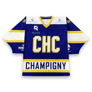 เสื้อเจอร์ซีย์ฮ็อกกี้น้ำแข็งแบบตาข่ายระบายอากาศได้พิมพ์โลโก้ได้ตามต้องการ - Product Image 1