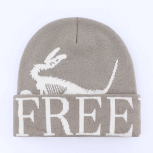 Gorros de invierno con logotipo de Jacquard personalizados para hombre, con tamaño personalizado gorros de lana, venta al por mayor - Product Image 4