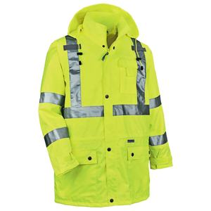 Vente chaude 100% Polyester ANSI classe 3 gilet de sécurité réfléchissant étanche vêtements de travail d'hiver LED Flash Logo personnalisable haute visibilité - Product Image 3