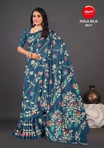 Dola Silk Saree สำหรับผู้หญิงเครื่องแต่งกายแบบชนเผ่าที่สง่างามพร้อมดีไซน์เสื้อชิ้นที่สมบูรณ์แบบสำหรับทุกโอกาส - Product Image 4