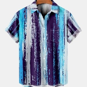 เสื้อโปโลผู้ชายลายทางลำลองลายดอกไม้สังคมย้อนยุคแฟชั่นการพิมพ์2025 idols - Product Image 3