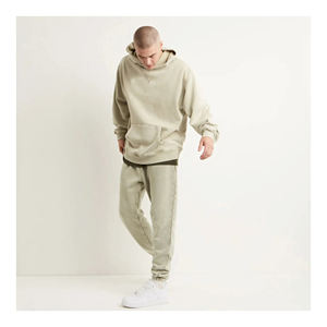 เสื้อฮู้ดและเสื้อสเวตเตอร์โอเวอร์ไซส์สำหรับผู้หญิงเสื้อสเวตเชิ้ตลำลองแบบสวมหัวแขนยาวผ้าฝ้าย100% - Product Image 3