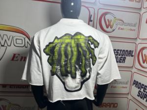 T-shirt décontracté en coton et fibre de bambou 100 % coton, délavé à l'acide, de haute qualité, respirant, couleur unie, avec logo personnalisé, dernière collection, vente en gros - Product Image 6