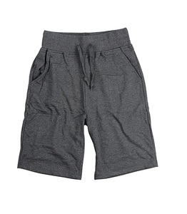 Pantalones cortos de algodón 100% para hombres de talla grande, aspecto de playa informal de verano con logotipo personalizado, patrón sólido teñido liso, pantalones cortos en blanco OEM - Product Image 2