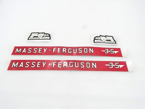 Ensemble de transfert d'autocollants pour tracteur Massey Ferguson 35 - Product Image 3
