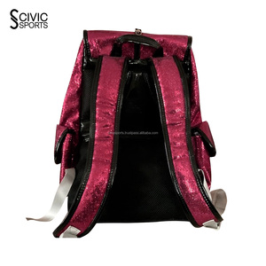 Sac à dos de cheerleading personnalisé à grande capacité, sublimé, avec paillettes, sac à dos de sport décontracté - Product Image 3
