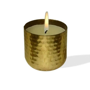 El mejor precio de venta, tarros de velas de Metal de forma redonda con acabado plateado para eventos en casa o Decoración de mesa de fiesta de Navidad - Product Image 6