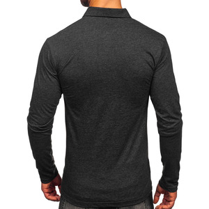 Polo informal para hombre más vendido, camiseta de manga larga, estampado de primavera y otoño, Polo cómodo y transpirable - Product Image 2