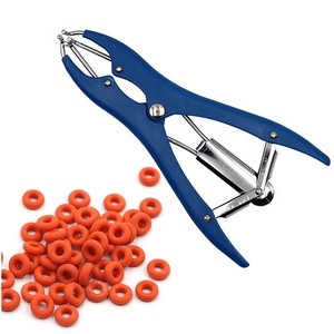 Instrumentos veterinarios Elastrator Castración Alicates Herramienta de castración de plástico Elastrator Castrante Aplicador Anillo azul de plástico - Product Image 3