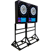 Neofuns Machines à lancer de fléchettes à pièces Mini machine à fléchettes électronique Jeu de fléchettes + machine
