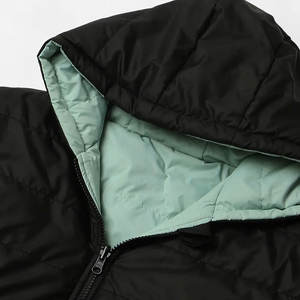 2024 arrivée personnalisé hommes haute qualité bouffant varsité veste nouvelle mode respirant hiver tissu à capuche à motifs Bomber fermeture éclair - Product Image 6