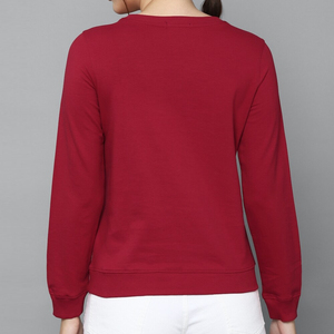 Vente en gros de sweatshirts et sweatshirts de haute qualité pour femmes de Offre Spéciale derniers modèles de chemises molletonnées de couleur unie - Product Image 3