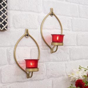 Classic Brass Metal <b>Candle</b> Sconce Indoor <b>Wall</b> Mounted Tea Light <b>Holder</b> for Christmas Decor for Wedding Other Special Occasions - Product Image 4
