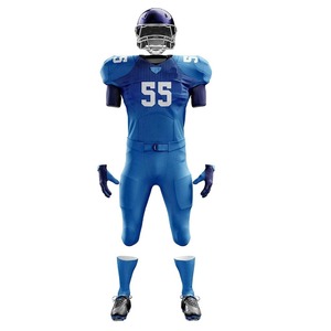 Personalizado al por mayor de alta calidad último diseño hombres sublimación OEM personalizado Spandex Logo uniforme de fútbol americano - Product Image 3