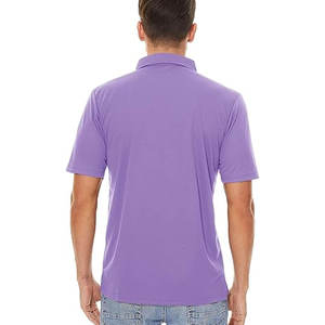 Camiseta de Manga Corta de Punto Sólido Antiarrugas para Hombre en Corte Clásico - Product Image 4