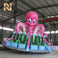 Manège Mini Octopus 16 places Nova Rides FT-XZY, Attraction de fête foraine pour la famille et les enfants, type Hully-Gully, avec plateau volant, à vendre