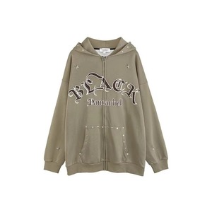 Fournisseur d'usine de sweats à capuche OEM, tissu tricoté de haute qualité en coton lourd, surdimensionné, écologique, mode automne, streetwear - Product Image 4