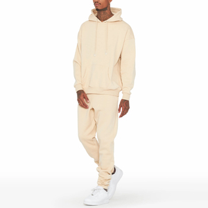 Chándal de lana de alta calidad para hombre, chándal de entrenamiento de dos piezas, para correr, con logotipo impreso transpirable para invierno, 2024 - Product Image 2